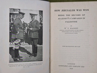 How Jerusalem was won: Being the Record W.T.Massey 19194