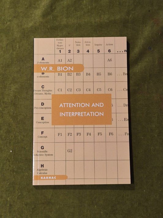 Intention and Interpretation - W R Bion , Karnac 2004 Paperback0