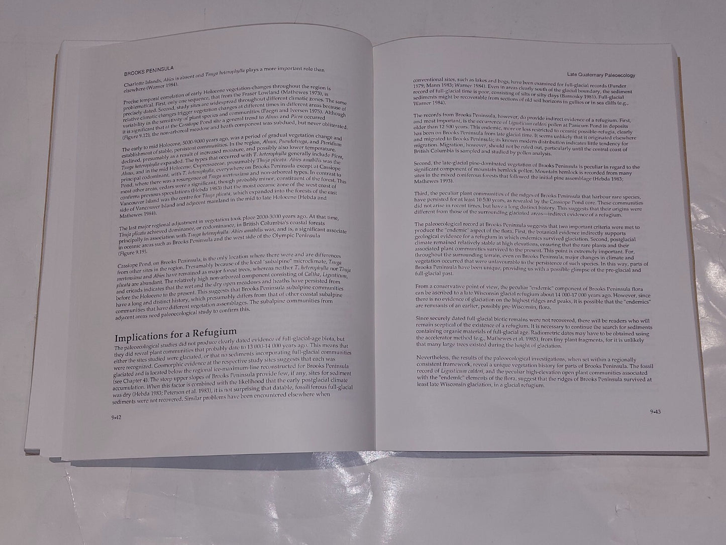 Brooks Peninsula: Ice Age Refugium on Vancouver Island (1997) Softback Book2