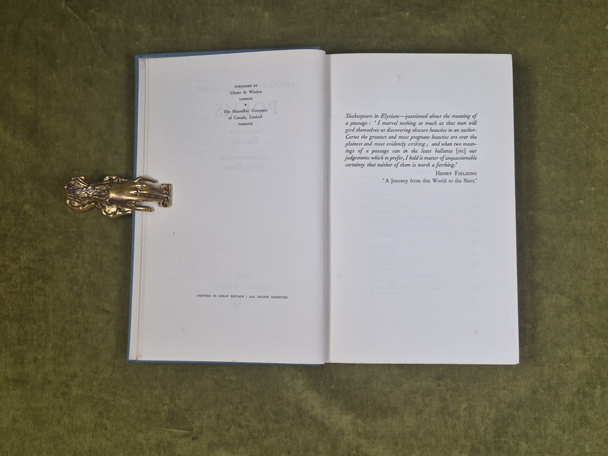 Poems by Stephane Mallarme - trans Roger Fry , 1936 Chatto Windus HB5