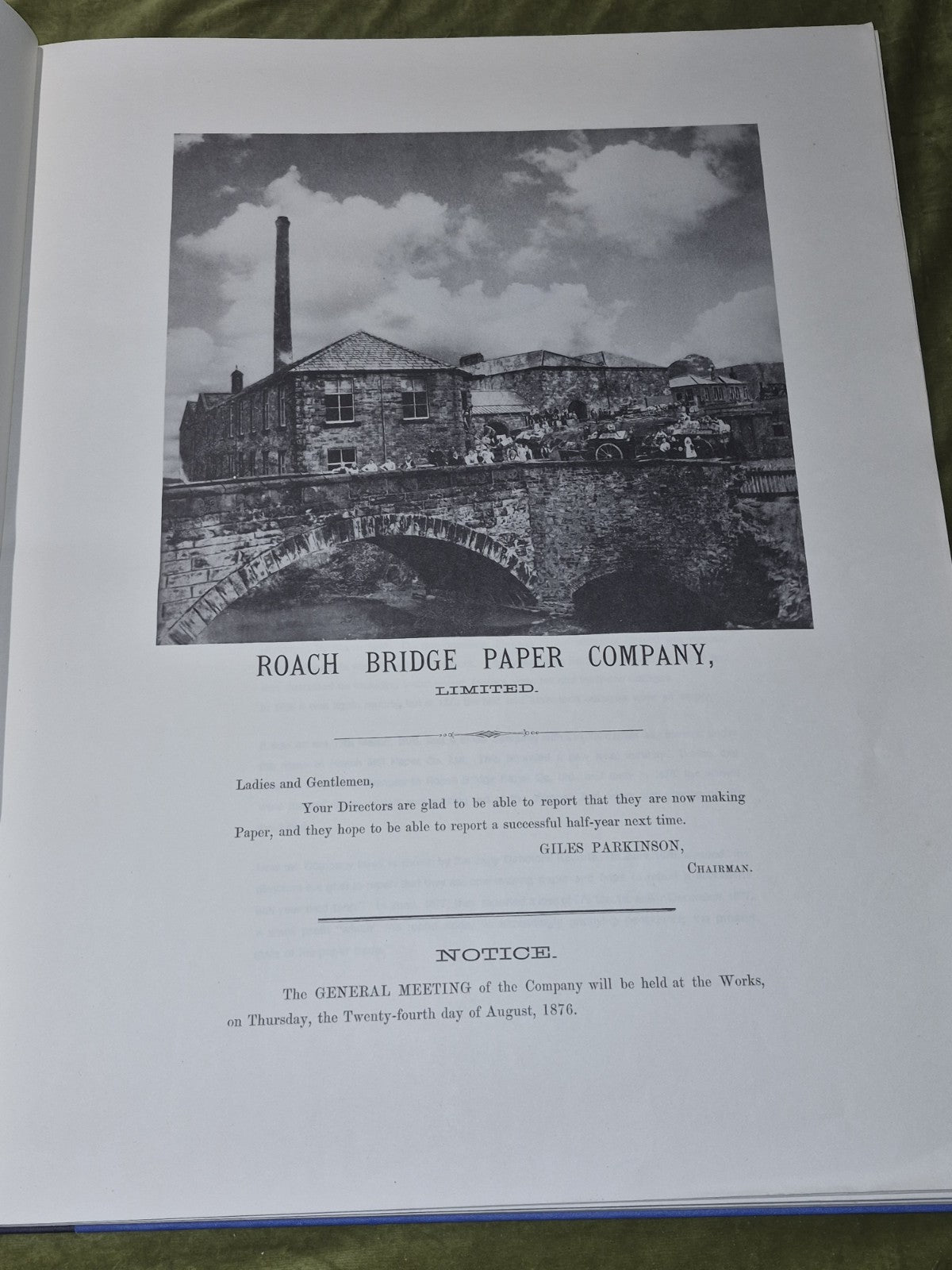 John Speed Maps 1611 GREAT BRITAINE Roach Bridge Paper Company Centenary 1975.4
