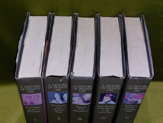 A History of Private Life Complete 5 Volume Set: Belknap Harvard (1987)1