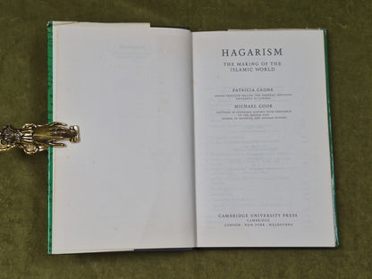 Hagarism The Making of the Islamic World: Crone & Cook, Cambridge 1977 1st HB DJ4