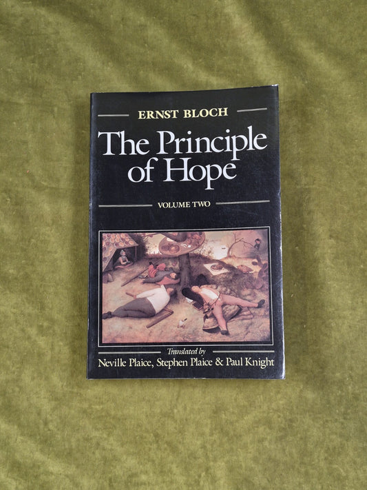 The Principle of Hope, Vol. 2 - Ernst Bloch , MIT Press 1959 PB0