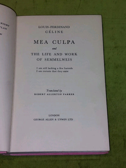 LouisFerdinand Celine Mea Culpa (1937 UK First Edition) George Allen2