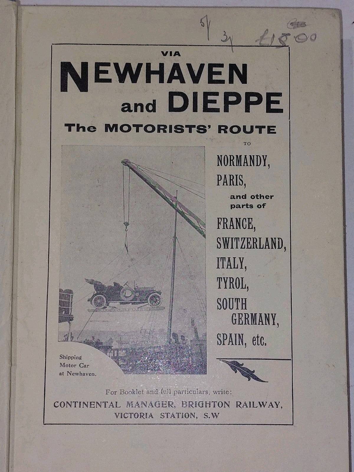 The Motor Routes of France, Part 1 by Gordon Home, Baedeker (1st Edition 1910)1