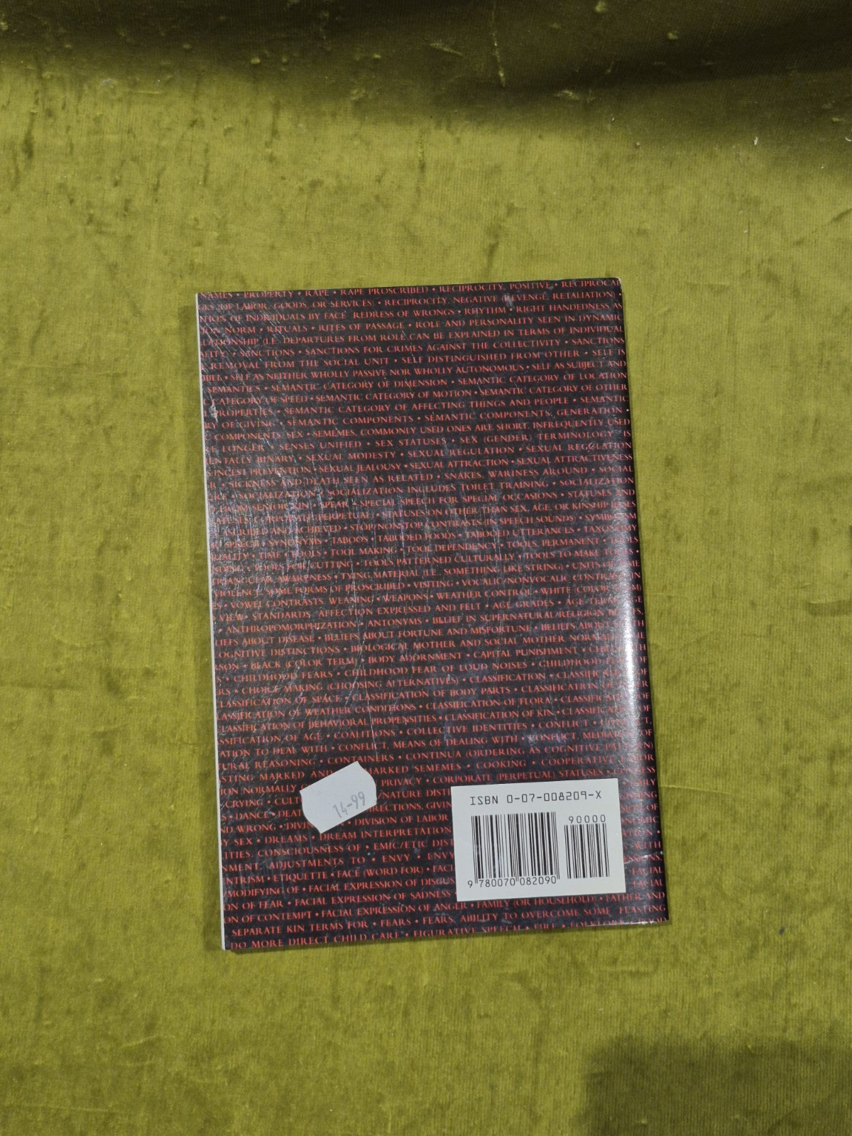 Human Universals, Donald E Brown1