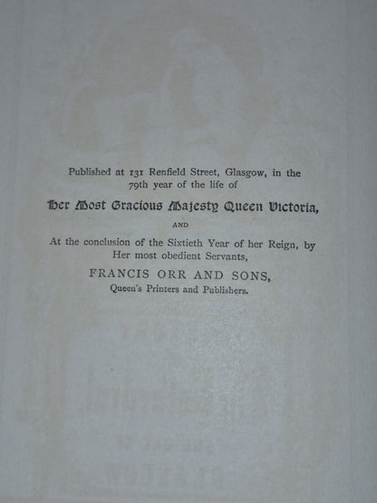 Pagan's History of the Cathedral and See of Glasgow : Queen Vic Jubilee Ed. 18976