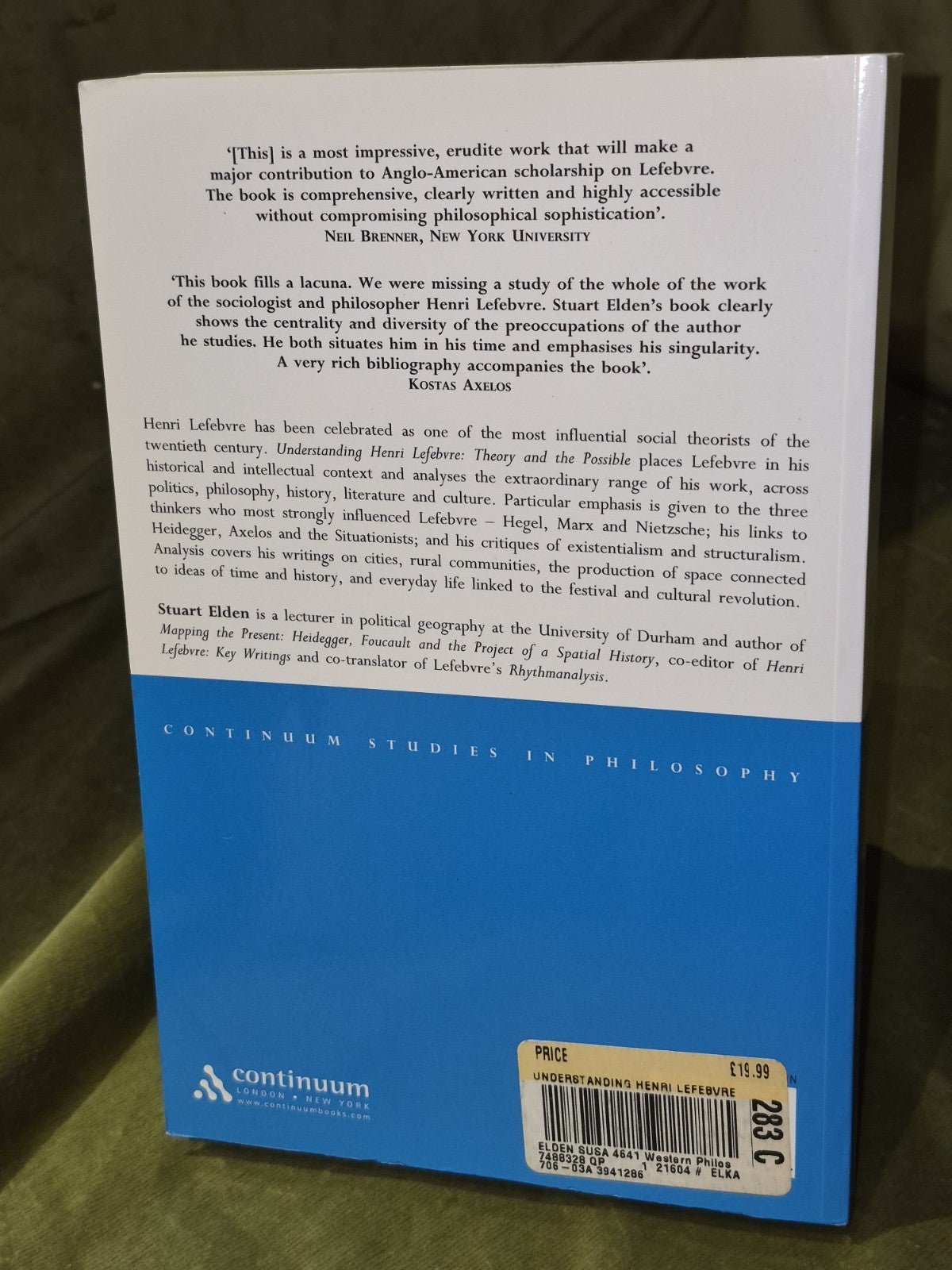Understanding Henri Lefebvre (2004) Stuart Elden1