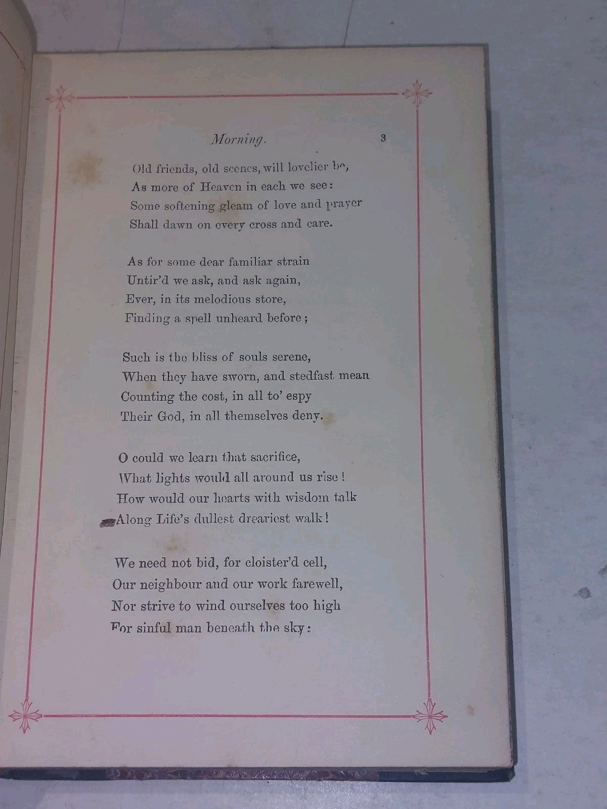 The Christian Year Thoughts In Verse for the Sundays & Holydays.. Leather bound 4