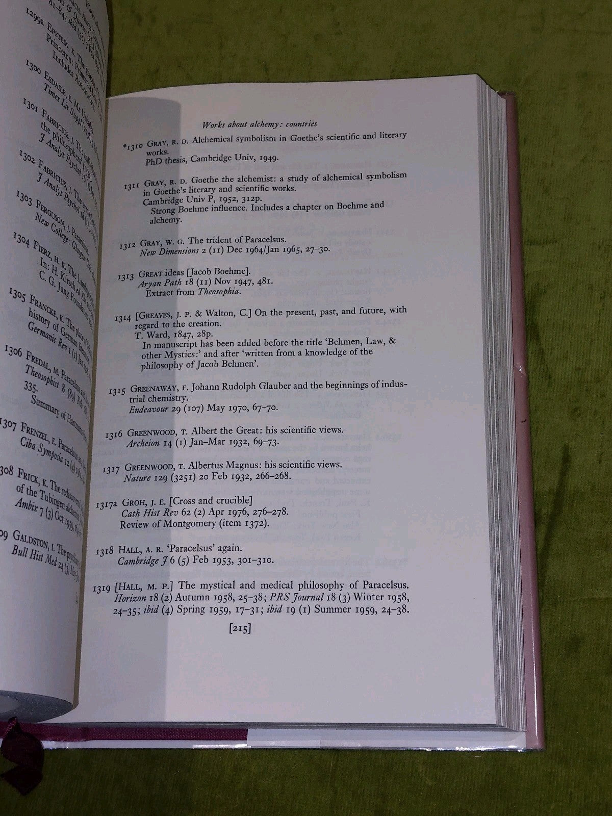 Alchemy : a Bibliography of EnglishLanguage Writings  Alan Pritchard 1980 Hb5