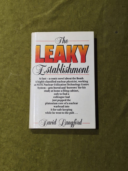 David Langford - The Leaky Establishment 1984 1st Muller HB DJ0