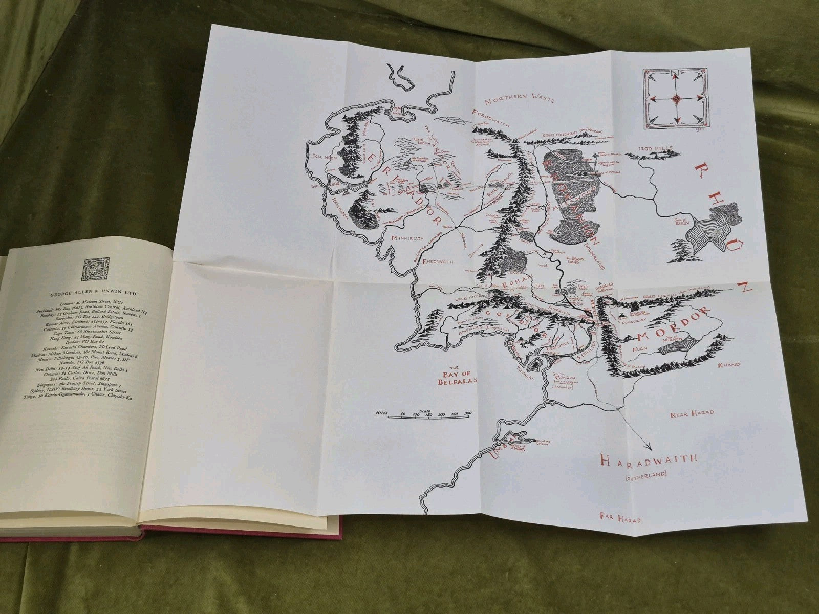 The Fellowship of the Ring Second Edition Second Impression 1967 Tolkien HB DJ8