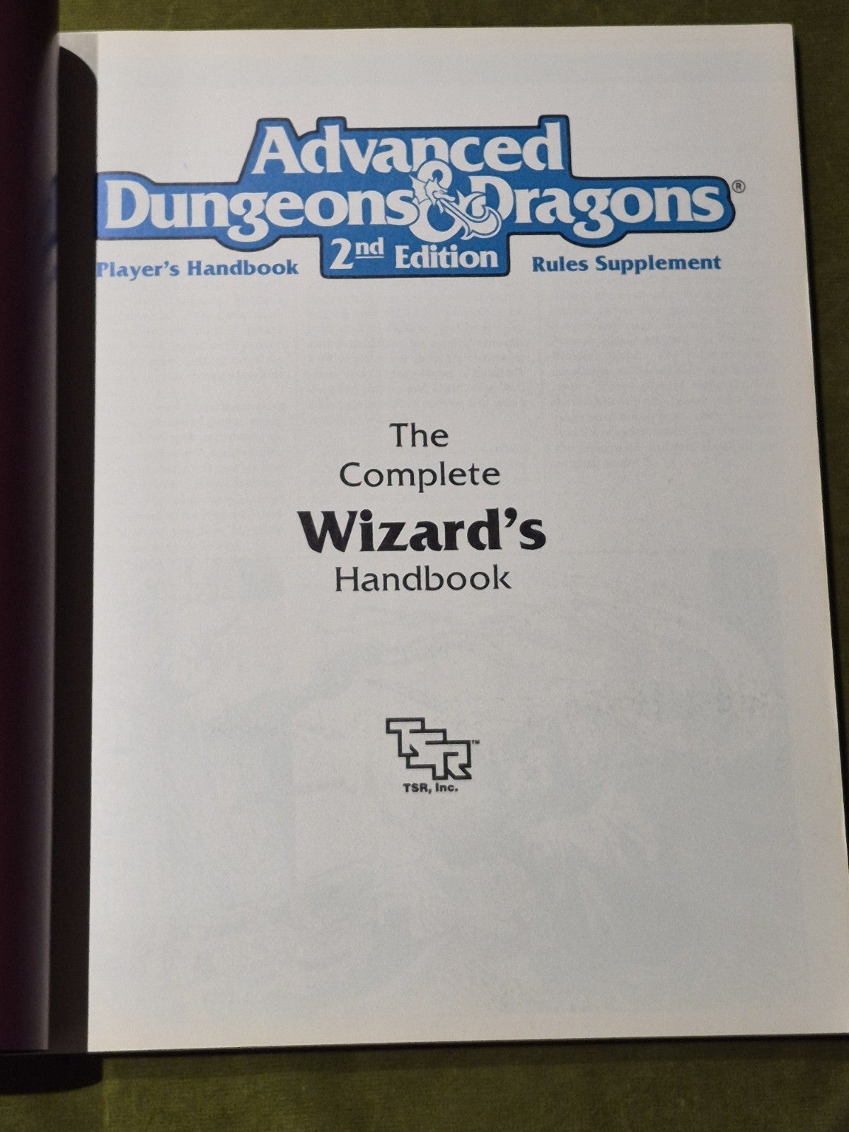 The Complete Wizard’s Handbook Advanced Dungeons & Dragons 2nd Edition 21152