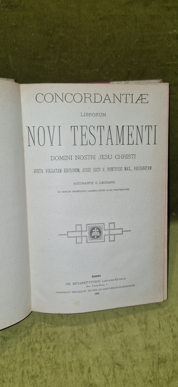 Concordantiae Librorum Novi Testamenti (1889) Latin 4