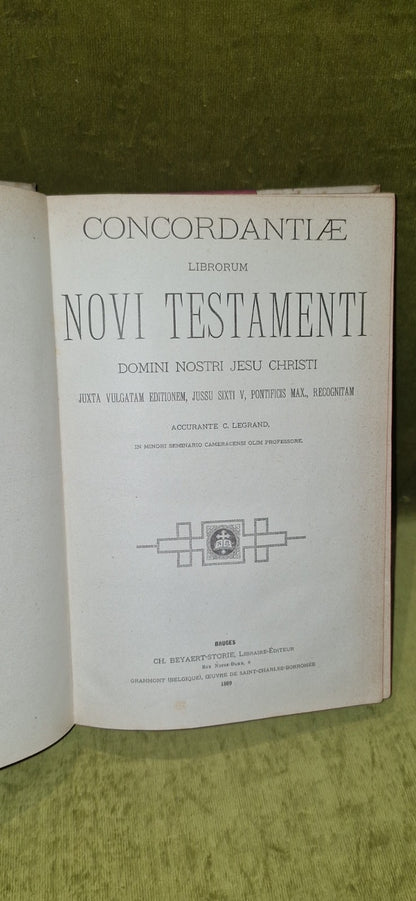 Concordantiae Librorum Novi Testamenti (1889) Latin 4