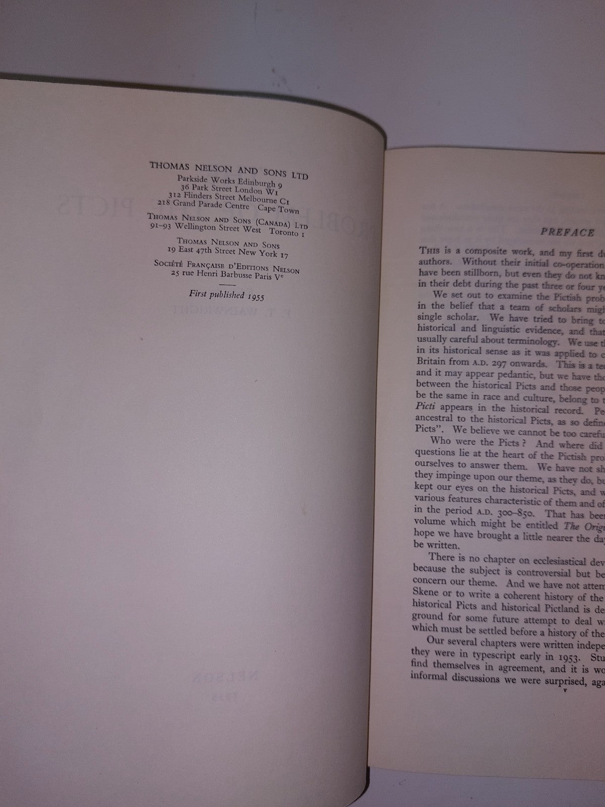 The Problem of the Picts, edited by F. T. Wainwright, 19568