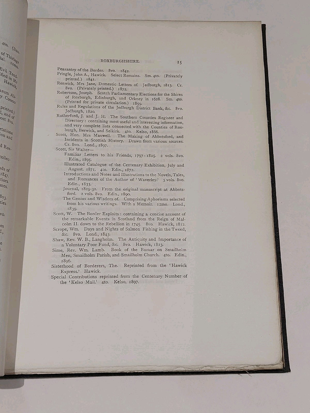 A History of The Border Counties Roxburgh, Selkirk, Peebles (1899) Sir G Douglas5