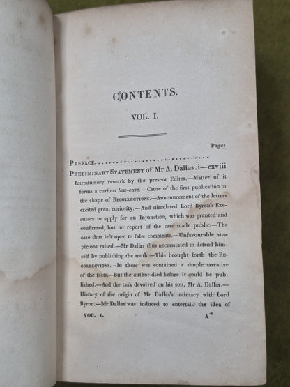 Correspondence of Lord Byron With a Friend 1825 Restoration Project Complete Set5