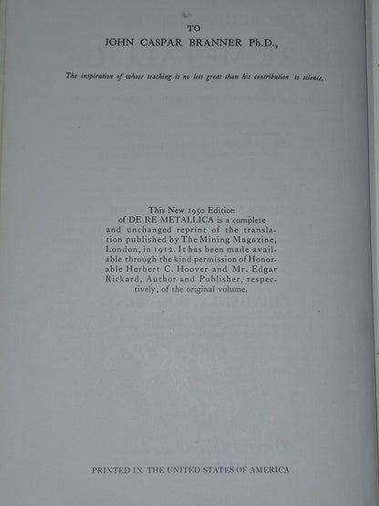 De Re Metallica (1950) Herbert Clark Hoover7