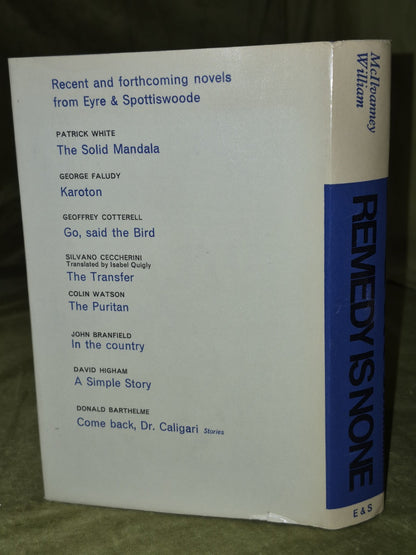Remedy is None William McIlvanney 1966 First Edition1