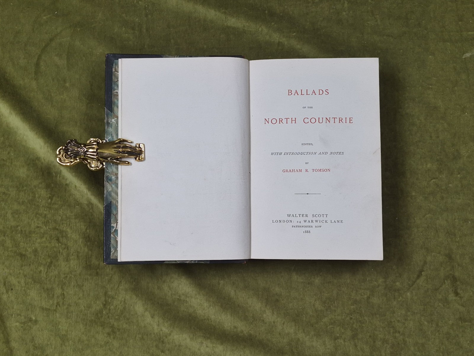Graham R Tomson - Ballads of the North Countrie , Scott 1888 Half-Calf Binding4