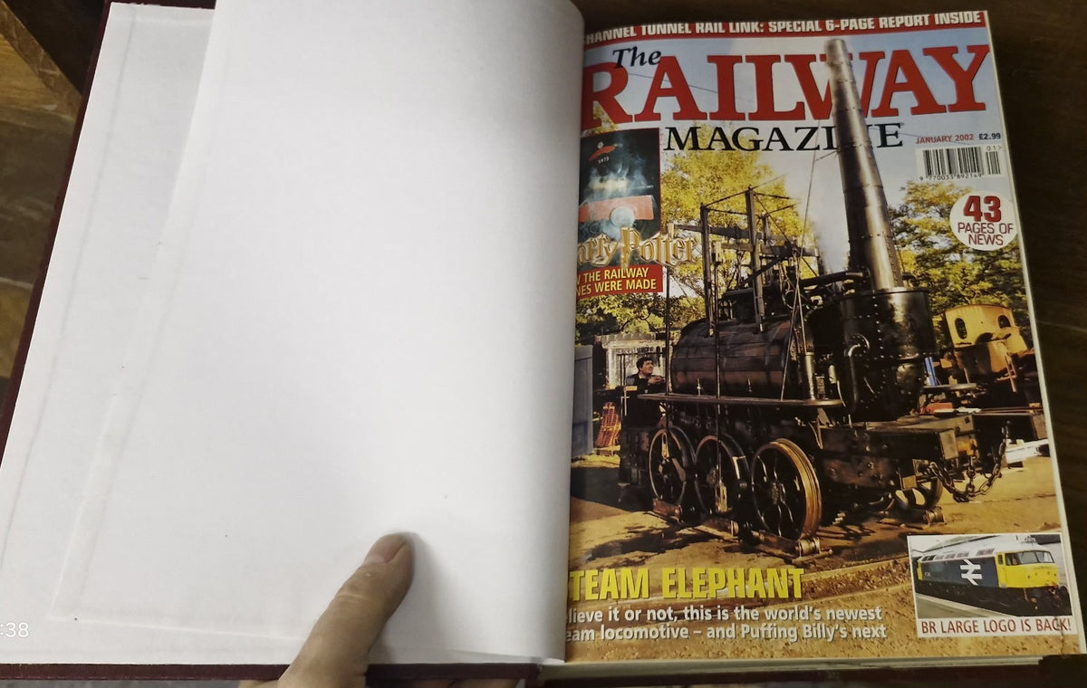 the railway magazine bound volumes 1997 - 2005 - 9 Volumes.1