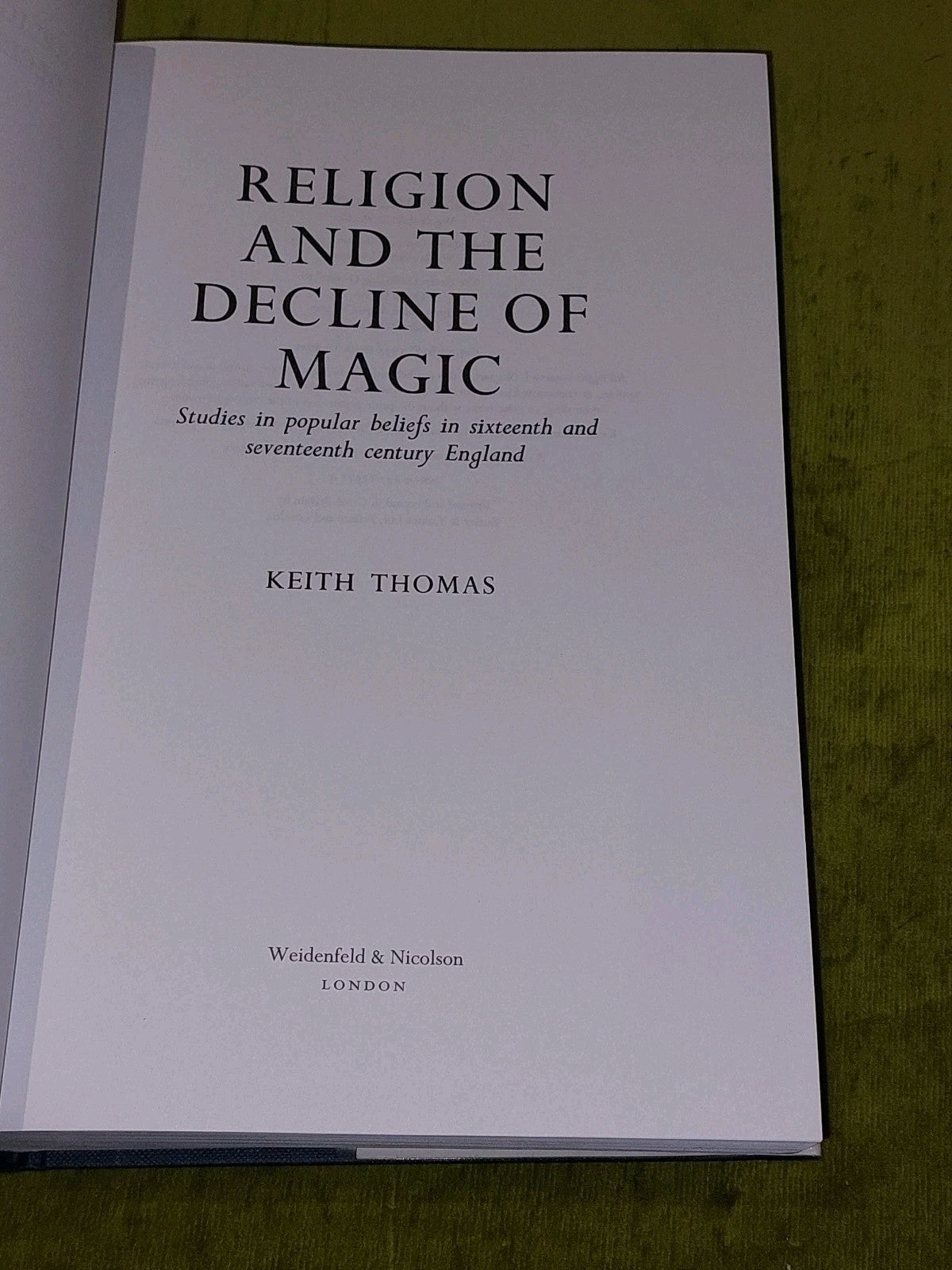 Religion and The Decline of Magic (1997) Thomas, Keith3