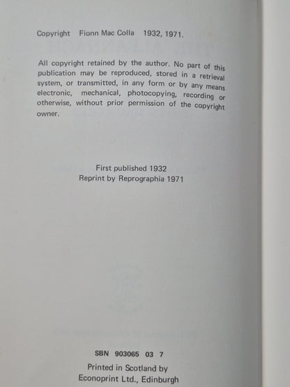The Albannach Fionn Mac Colla 1971 Reprographia6