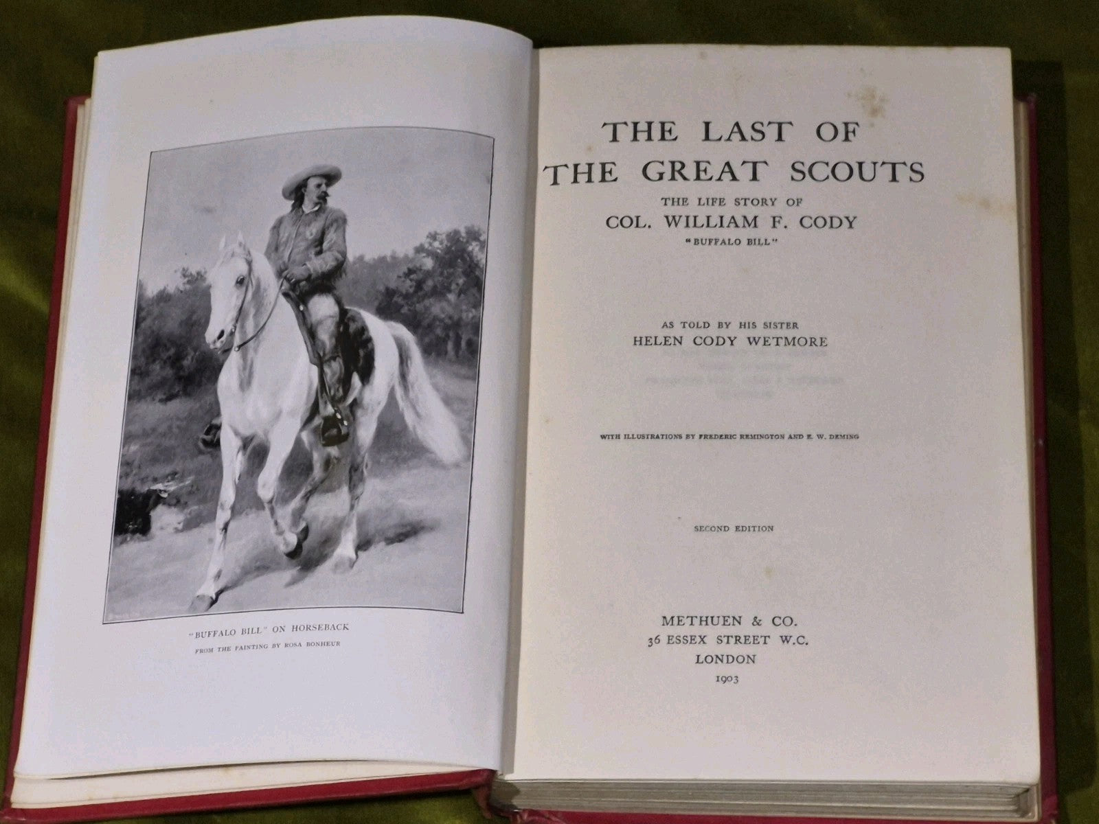 Helen Cody Wetmore - The Last of The Great Scouts ... "Buffalo Bill" 1903 2nd Ed3