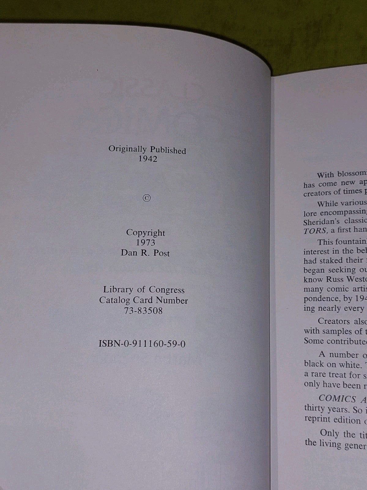 Classic Comics & Their Creators By Martin Sheridan (1973) [Post Era] Hb Book4