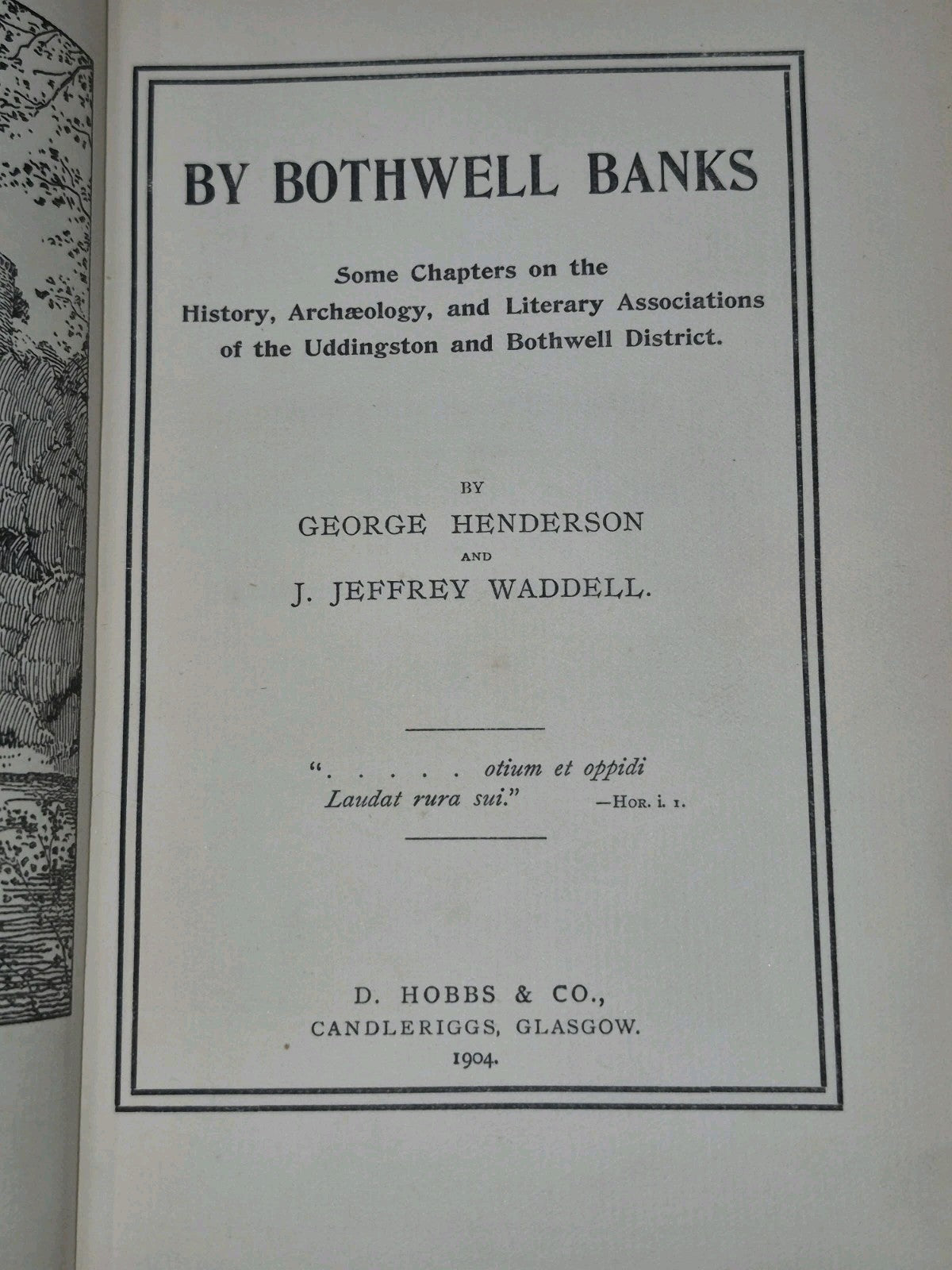 By Bothwell Banks George Henderson Limited Signed D Hobbs & Co7