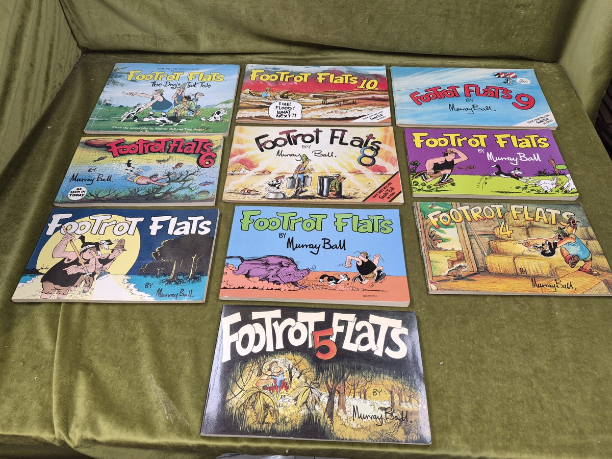Footrot Flats Murray Ball Set 1 2 3 4 5 6 and  8 9 10 Dog's Tale 0
