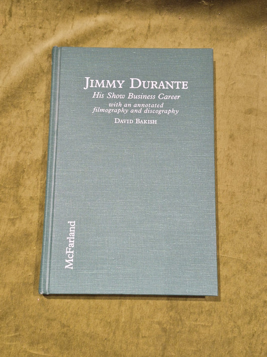Jimmy Durante by David Bakish 1st Ed  1995 [McFarland & Co] Hb Book0