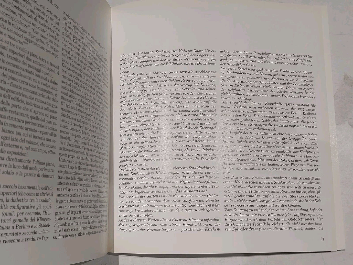 Josef Paul Kleihues: Architetture Museali, Costanzo & Vincenzo (1991) Pb Book3