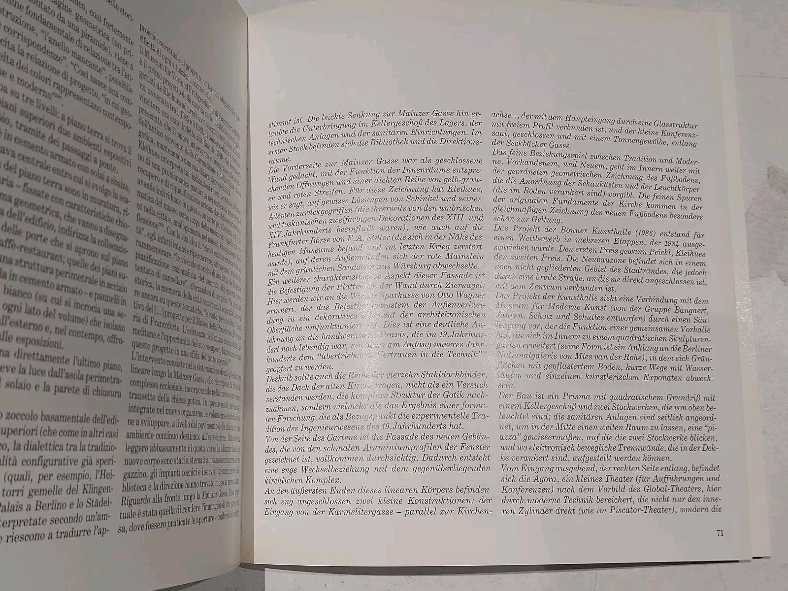 Josef Paul Kleihues: Architetture Museali, Costanzo & Vincenzo (1991) Pb Book3