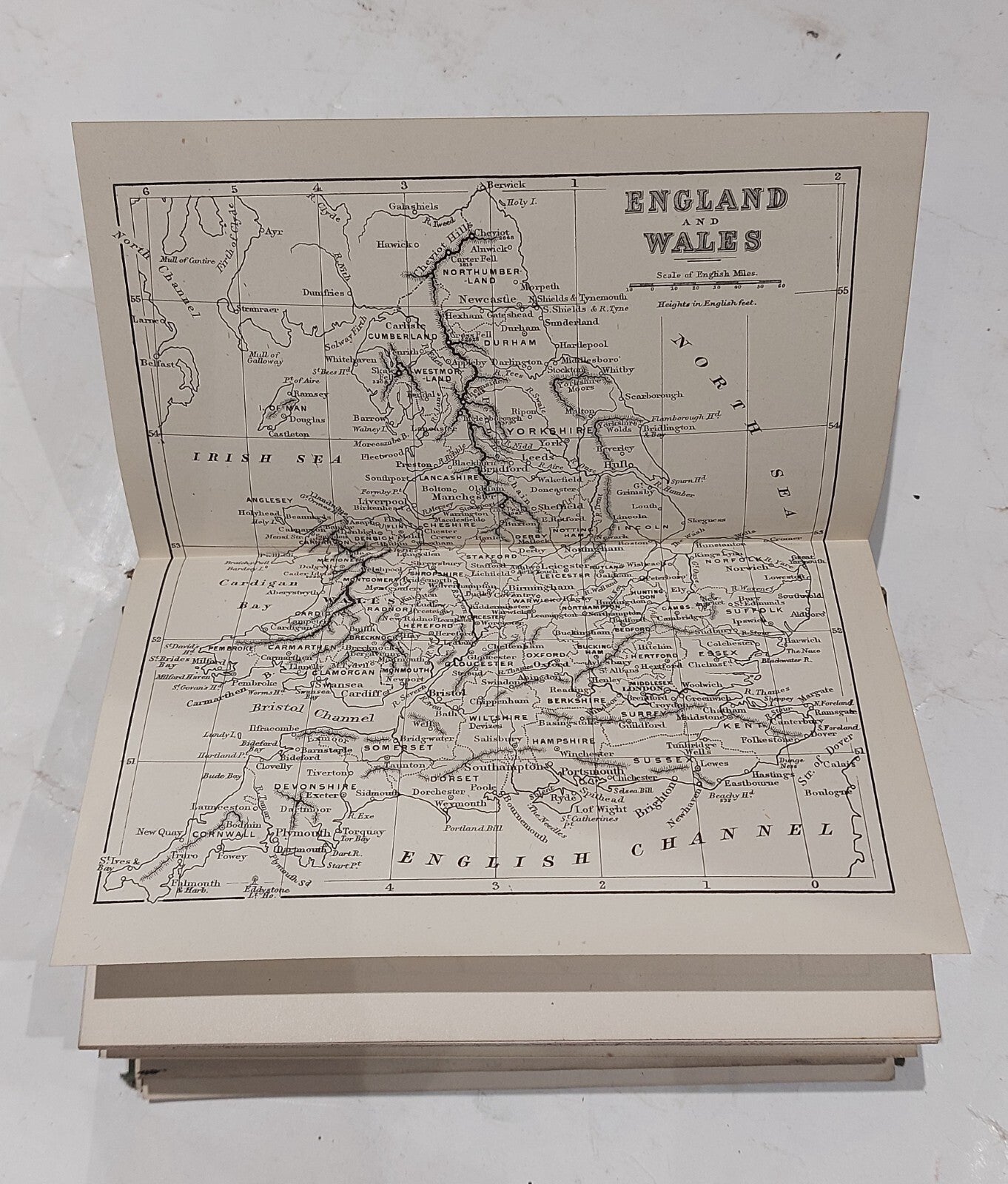 G. W. Bacon Tourist's Guide & Handbook With Maps / Map To England And Wales. 6