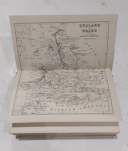 G. W. Bacon Tourist's Guide & Handbook With Maps / Map To England And Wales. 6
