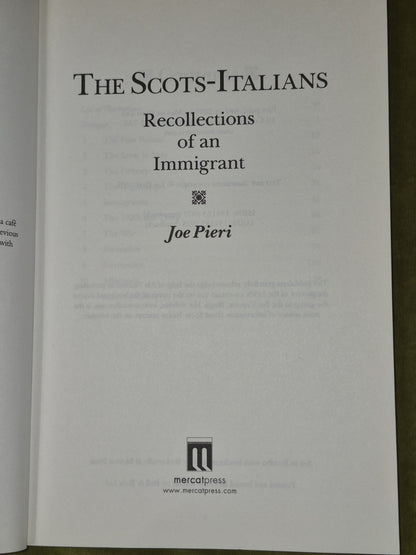 The Scots-Italians: Recollections of an Immigrant Pieri, Joe3