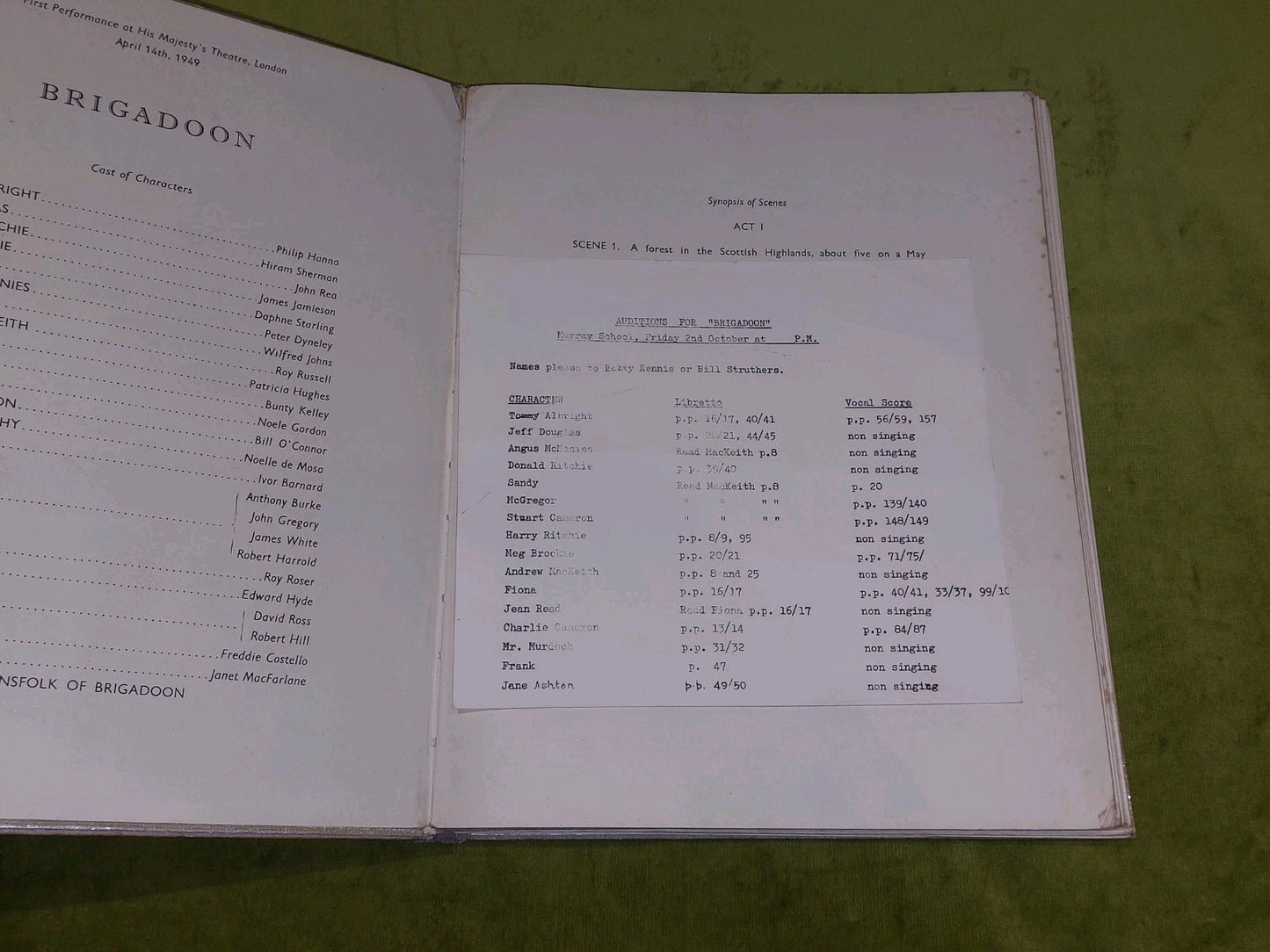 Brigadoon  Vocal Score  Billy Love [Sam Fox Publishing] hb book3