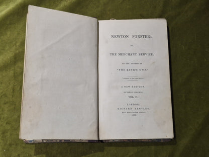 Captain Frederick  : NEWTON FORSTER or The Merchant Service in 3 volumes 18386