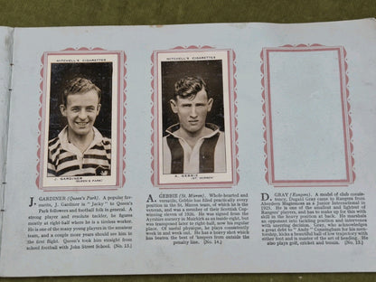 Scottish Footballers Mitchell Cigarette 1934-5 Collectible Cards Album7