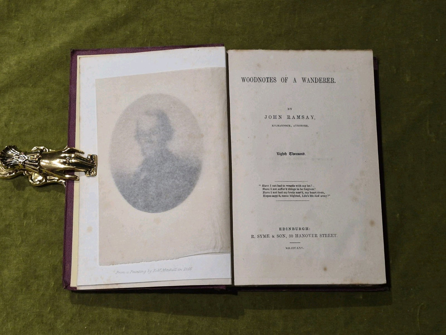 Woodnotes of a Wanderer - John Ramsay - 1865 1st Edition4