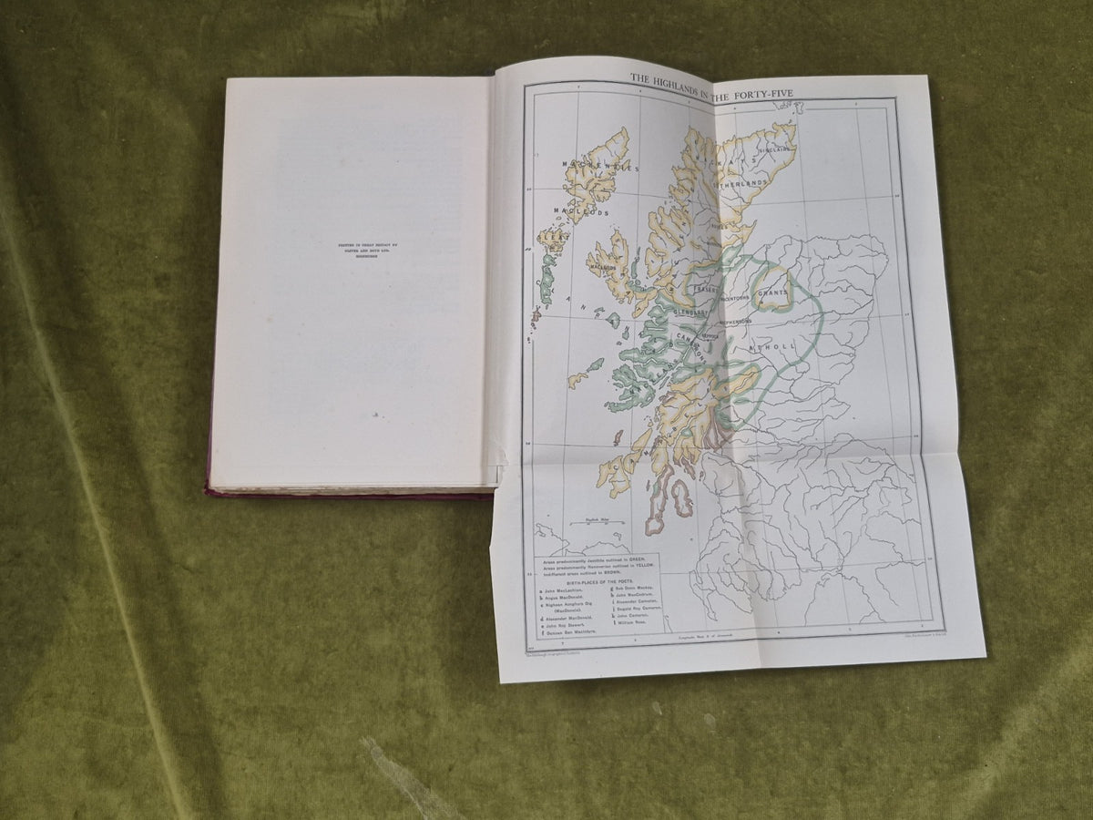 Highland Songs of The Forty-Five John Lorne Campbell 1933 John Grant HB w/ map6