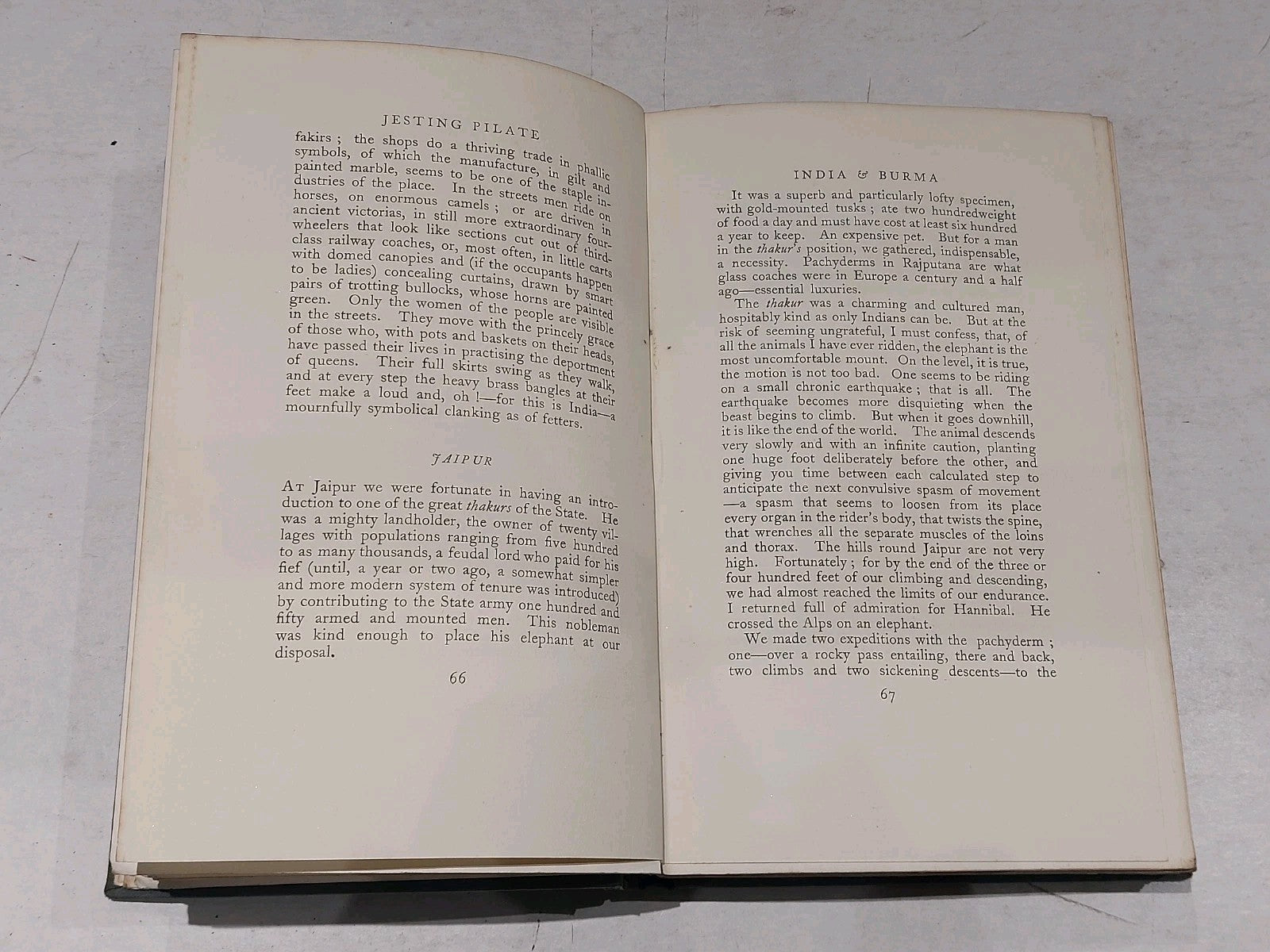 Jesting pilate: The diary of a journey  (1926) by Aldous Huxley 1st Edition Hb4