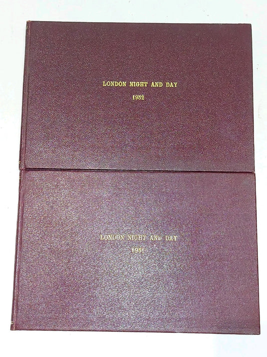 London Night And Day by Osbert Lancaster (1951 and 1952) Rebound In Leather1