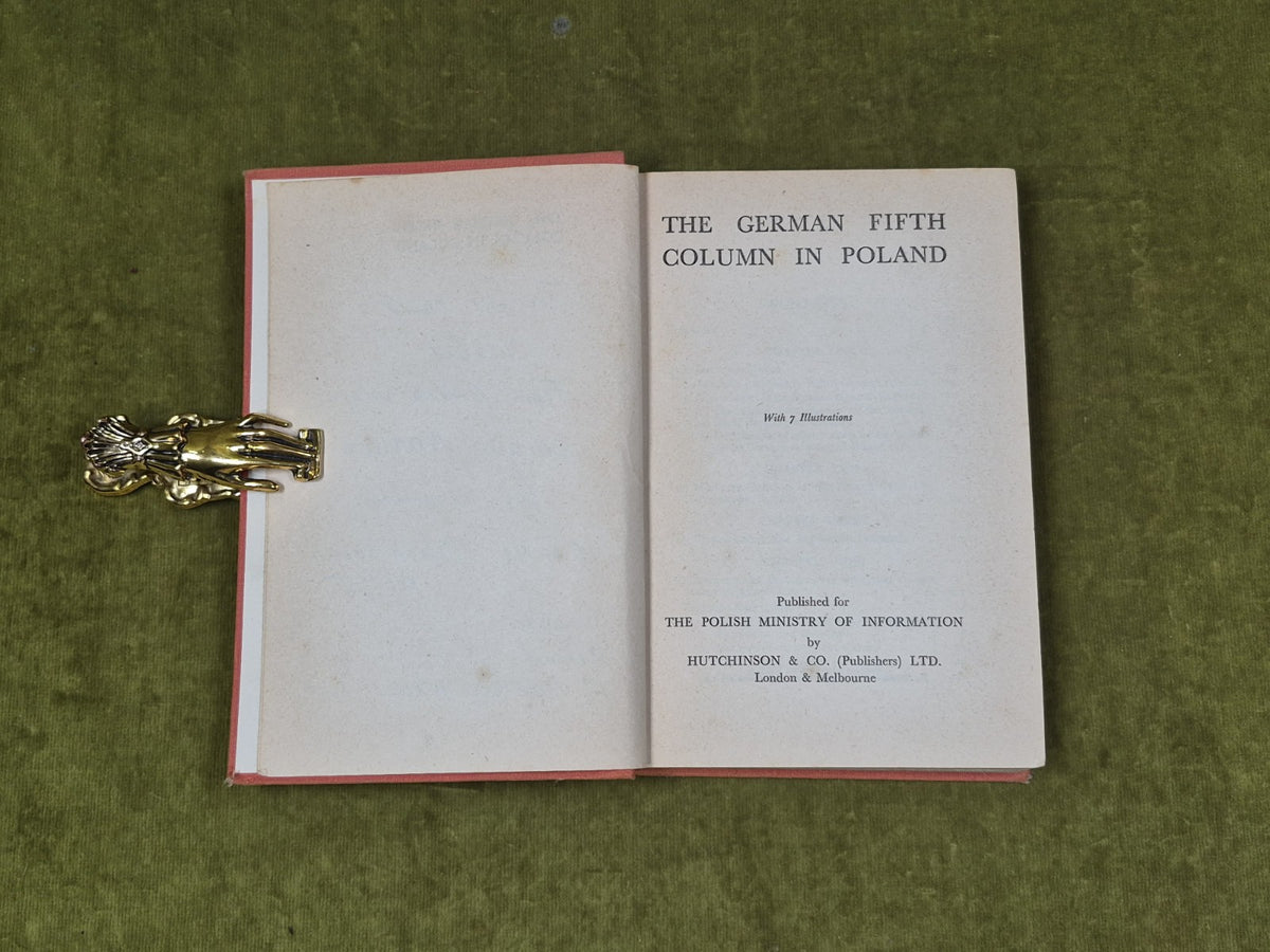 The German Fifth Column in Poland with 7 Illustrations - Hutchinson3
