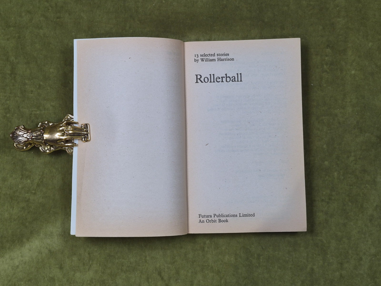 Rollerball Murder - William Harrison , Orbit Futura 1978 Paperback3