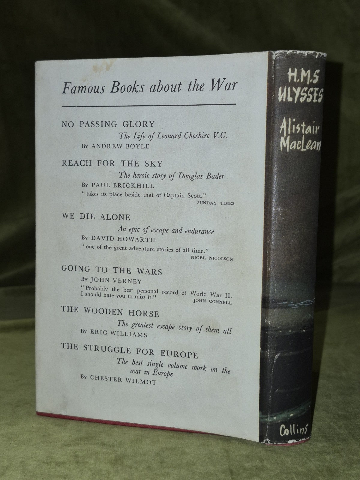 Alistair MACLEAN / H.M.S Ulysses 1st Edition 1955 Dustjacket2