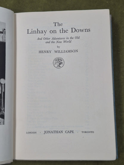 The Linhay on the Downs by Henry Williamson. 1934 1st Edition Jonathan Cape DJ6